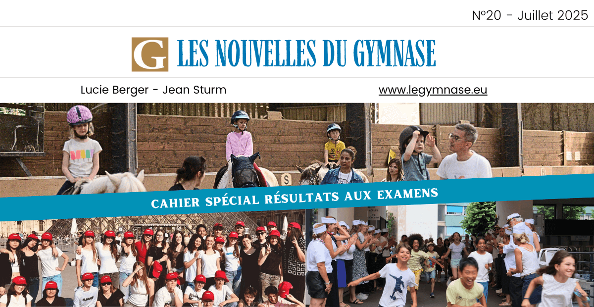 Les Nouvelles du Gymnase n°20