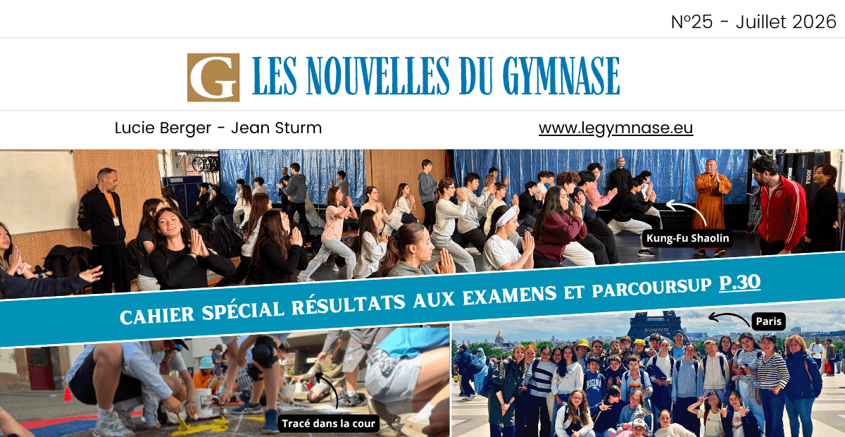 Les Nouvelles du Gymnase n°25
